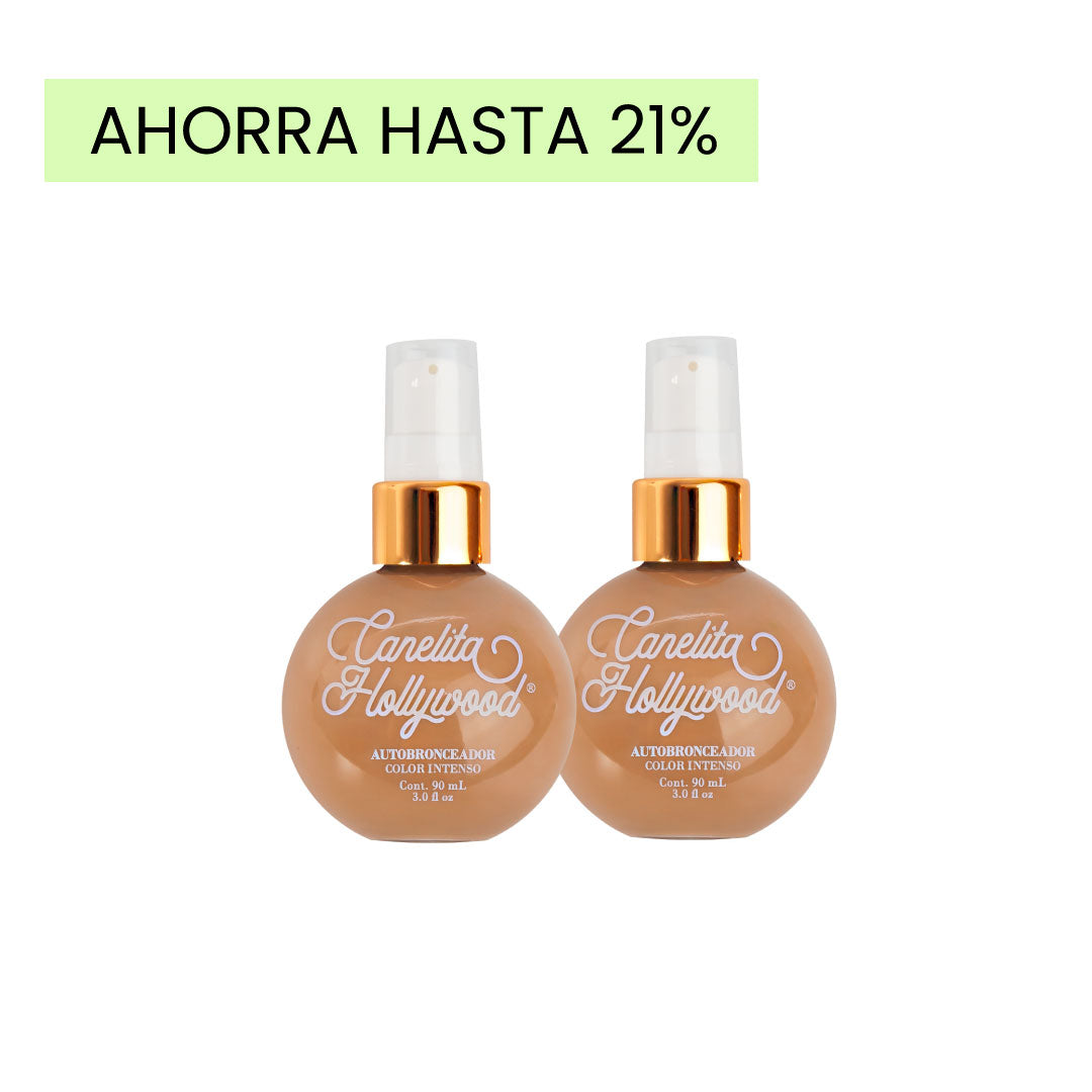 COMBO X2 CANELITA HOLLYWOOD® AUTOBRONCEADOR INTENSO