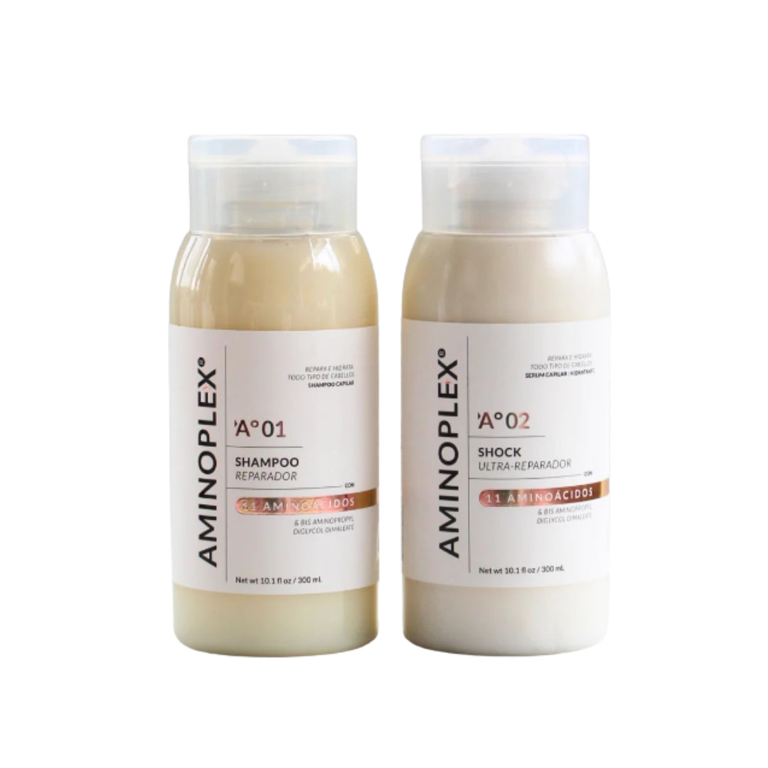 KIT DUO AMINOPLEX® – SHAMPOO REPARADOR + SHOCK ULTRA-REPARADOR
