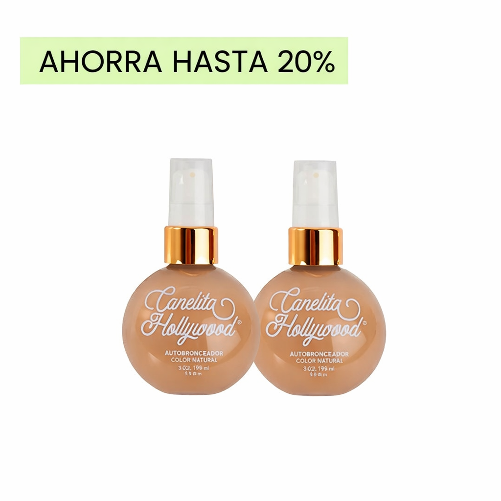 COMBO X2 CANELITA HOLLYWOOD® AUTOBRONCEADOR INTENSO