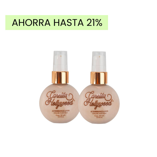 COMBO X2 CANELITA HOLLYWOOD® AUTOBRONCEADOR NATURAL