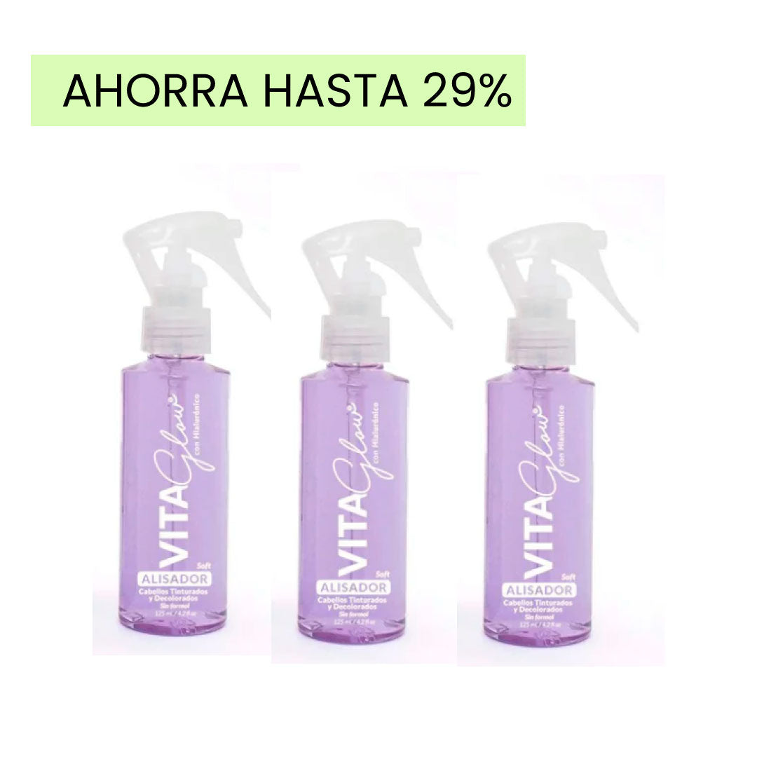 COMBO X3 VITAGLOW® SOFT ALISADOR PROGRESIVO SIN FORMOL