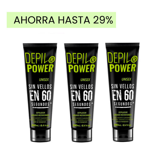 COMBO X3 DEPILPOWER® DEPILADOR INSTANTÁNEO