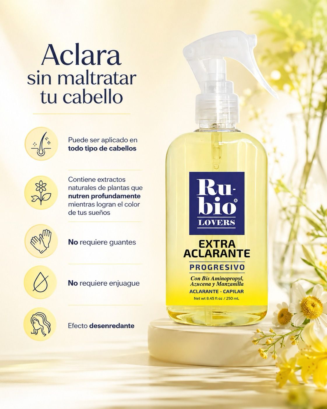 RUBIO LOVERS® EXTRA ACLARANTE CAPILAR